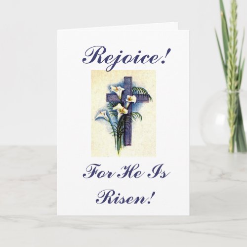 Rejoice For He Is Risen Holiday Card