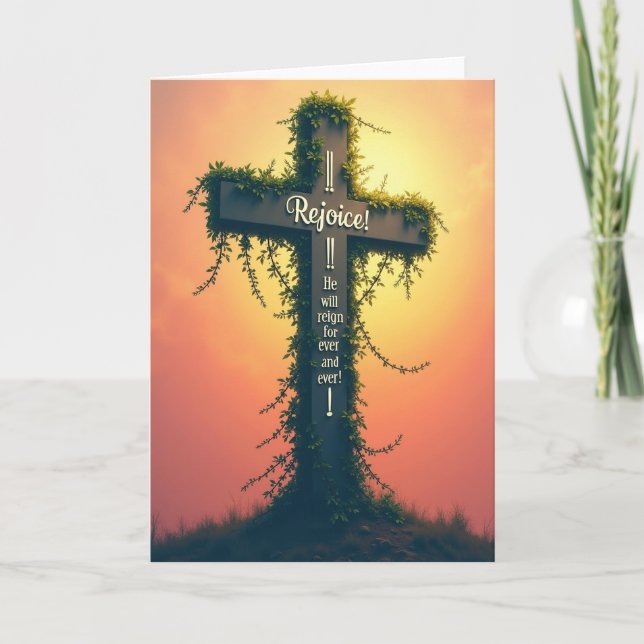 Rejoice Forever Hopeful Day Card (Front)