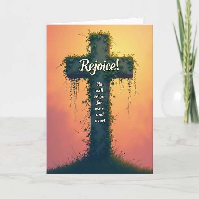 Rejoice Forever Sacred Scene Card (Front)