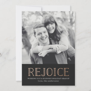 Rejoice Holiday Photo Card