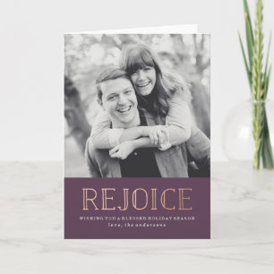 Rejoice Holiday Photo Card
