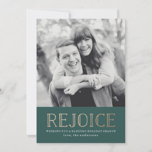 Rejoice Holiday Photo Card