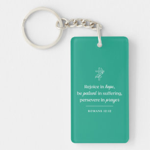 Rejoice in Hope Christian Keychain
