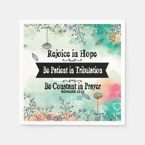 Rejoice in Hope Cocktail Napkins