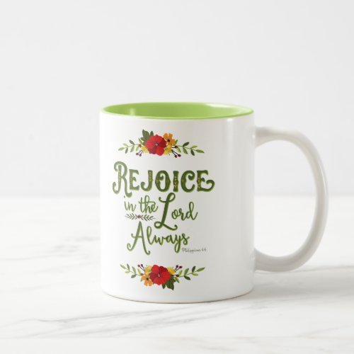 Rejoice in the Lord Always Phil 44 Mug