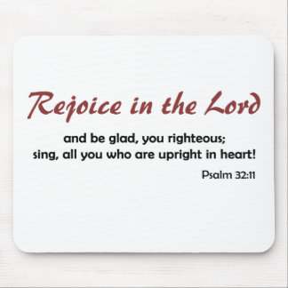 Rejoice in the Lord (light background) Mouse Pad