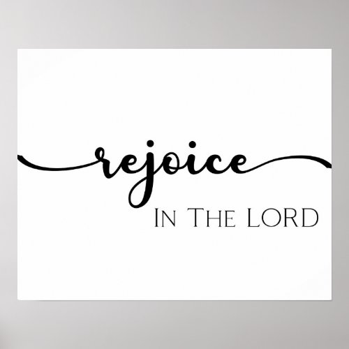 Rejoice in The Lord Print