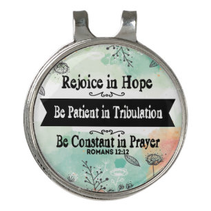 Rejoice in Tribulation Hat Clip