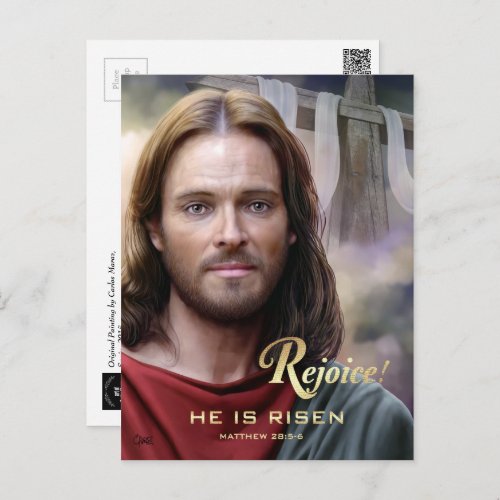 Rejoice Jesus is Risen Easter Postcards