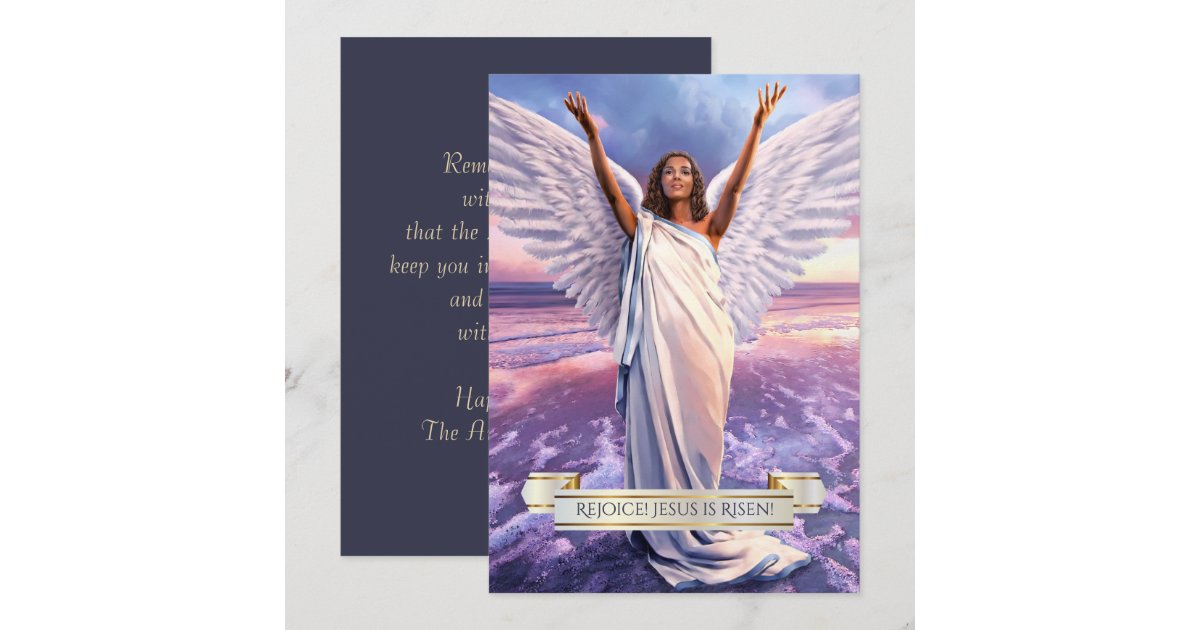 Rejoice! Jesus is Risen. Religious Easter Cards | Zazzle
