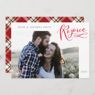 Rejoice Religious Christmas Flat Holiday Card
