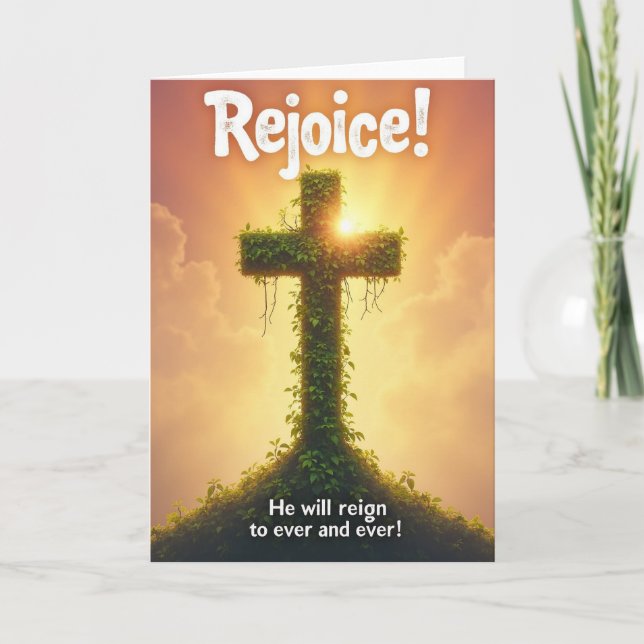 Rejoice Spiritual Radiance Card (Front)