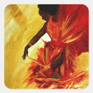 Rejoice Square Sticker