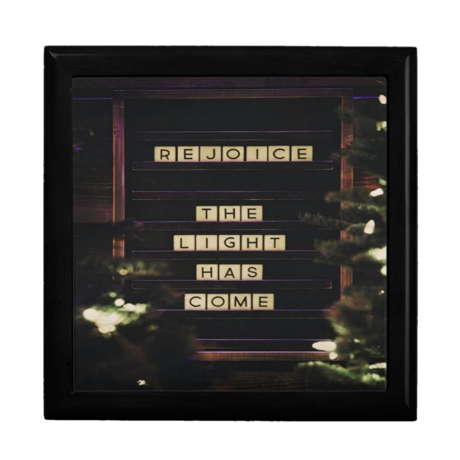 Rejoice The Light Has Come Isaiah 60 Bible Verse Gift Box (Front)