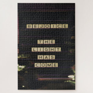 Rejoice The Light Has Come Isaiah 60 Bible Verse Jigsaw Puzzle