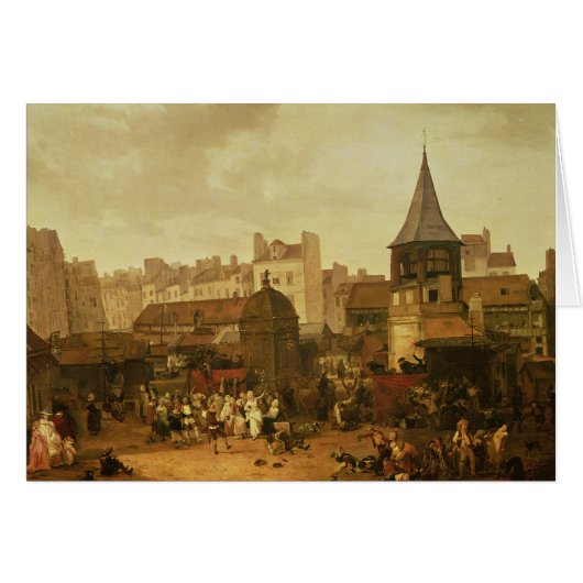 Rejoicing at Les Halles Cards (Front Horizontal)
