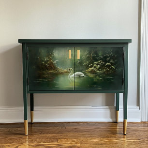 Rejuvenation Two Swan In The Water Decoupage Paper