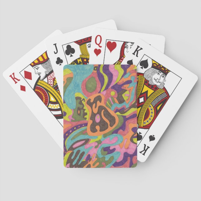 "Relase" Abstract Poker Cards (Back)