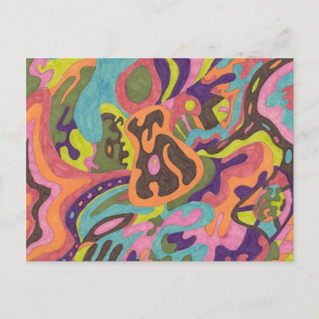"Relase" Abstract Postcard (Front)