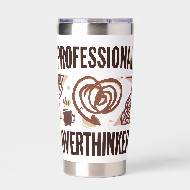Relatable Anxiety and Chaos Humor Insulated Tumbler (Front)