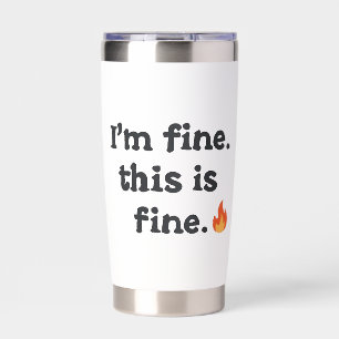 Relatable Chaos and Anxiety Humor Insulated Tumbler