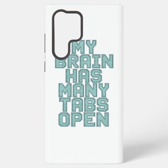 Relatable Overwhelmed and Busy Mind Samsung Galaxy Case (Back)