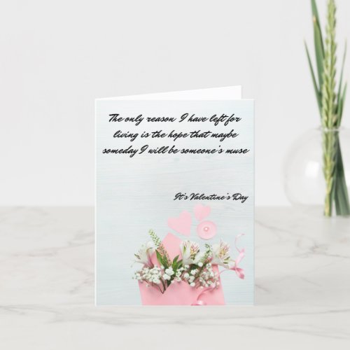 Relatable Quote Valentines Day Holiday Card