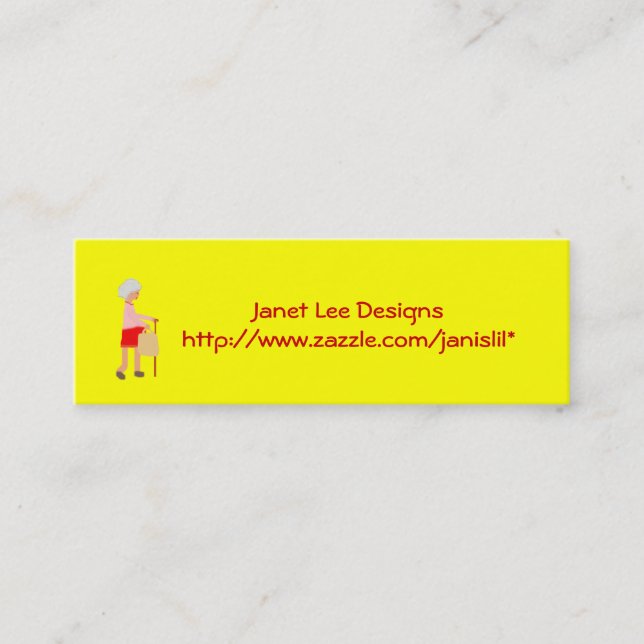 Relating To Maxine Mini Business Card (Front)