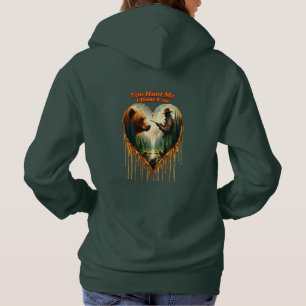 Relationship Between Hunter grizzly Bear and Deer Hoodie