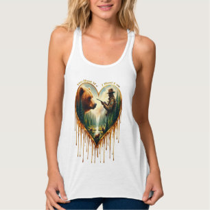 Relationship Between Hunter grizzly Bear and Deer  Tank Top