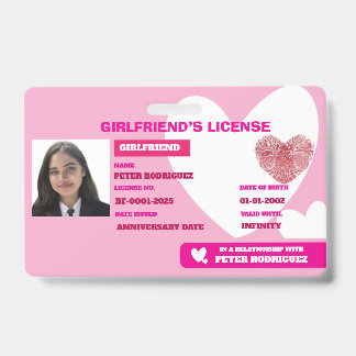 Relationship License Card Badge