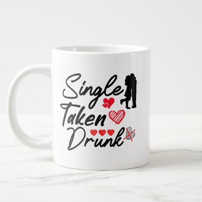 Relationship Status Giant Coffee Mug (Left)