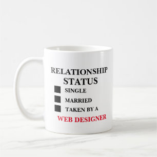 Relationship Status Web Designer Coffee Mug