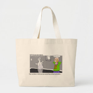 Relationships Oh Boy!! Funny Cards, Mugs & Gifts Large Tote Bag
