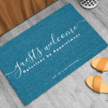 Relatives By Appointment | Funny Monogram Doormat<br><div class="desc">Welcome guests with a touch of humor and personality! This "Guests Welcome, Relatives by Appointment" doormat adds a playful and charming message to your entryway, making it the perfect greeting for your home. The elegant script font combined with the witty phrase is sure to bring a smile to anyone who...</div>