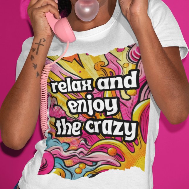 Relax and Enjoy the Crazy Tri-Blend Shirt (Relax and Enjoy the Crazy Tri-Blend Shirt)