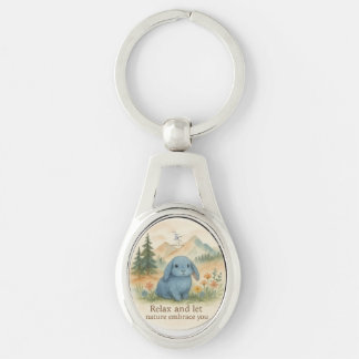 Relax and let the nature embrace you keychain