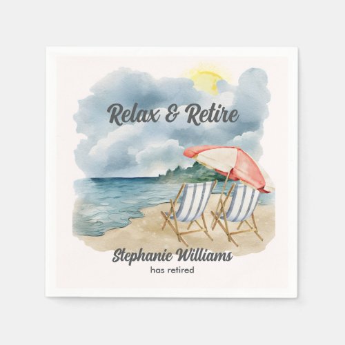 Relax and Retire Tropical Beach Chair Themed Party