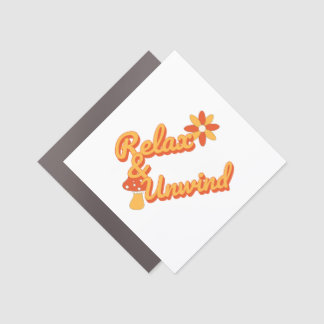 Relax and Unwind Car Magnet