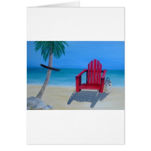 Relax at the beach cards (Front)