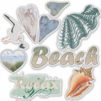 Relax At The Beach Collection Sticker
