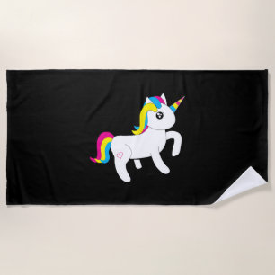 Relax Be Unicorn Beach Towel
