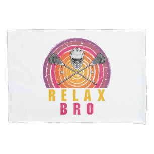 Relax Bro Lacrosse Pillow Case