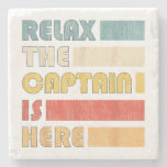 Relax Captain, Skipper and Boat Captain Stone Coaster