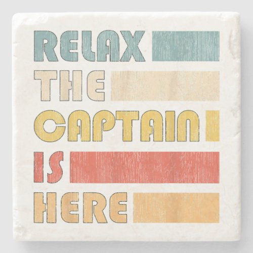 Relax Captain Skipper and Boat Captain Stone Coaster