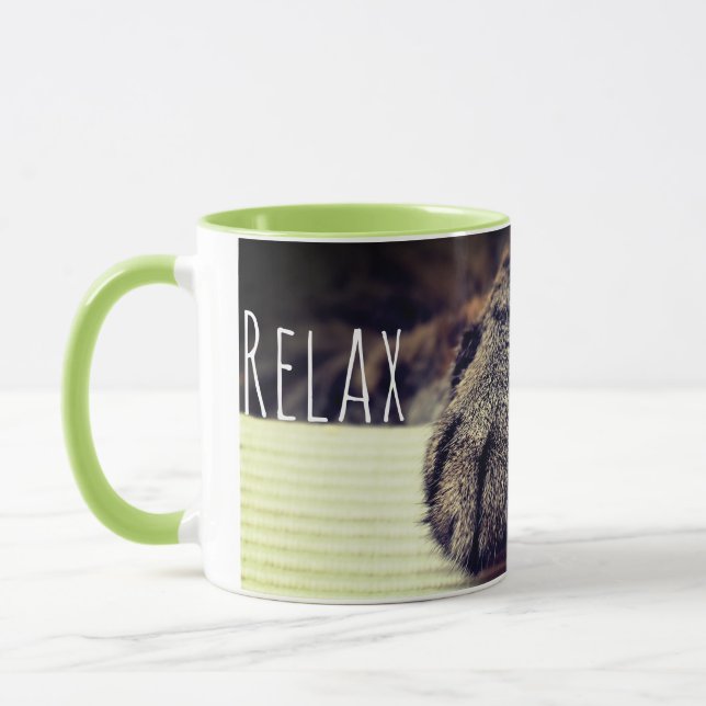 Relax cat Mug (Left)
