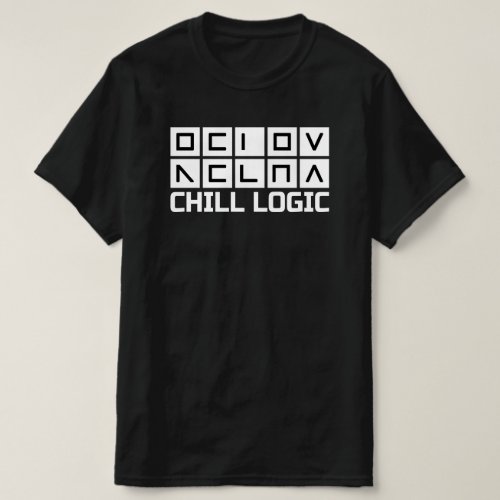 Relax chill logic Black T_Shirt