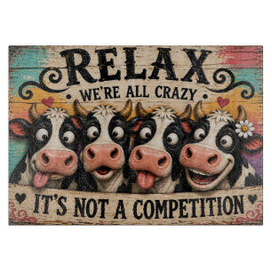 Relax Cows Cutting Board
