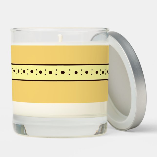 Relax Cup Gold Acorn Scented Candle w lid (Lid)