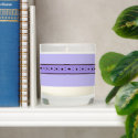 Relax Cup Violet Purple Scented Candle w lid